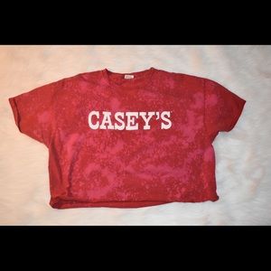 Vintage Casey’s Pizza Crop Top